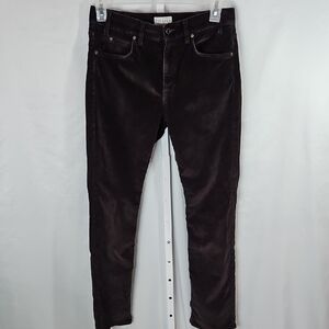 Tecovas Dark Brown Cordoroy Ankle Pants Size 31x32